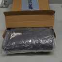 Magnetic Thermal Insulated Door Curtain with Transparent Window Insulated Door Cover Upgraded Oxford Filled with Thicken Cotton Thermal Insulated Curtains for Winter Waterproof and Windproof, Grey (34"W x 82"L), Pack of 1