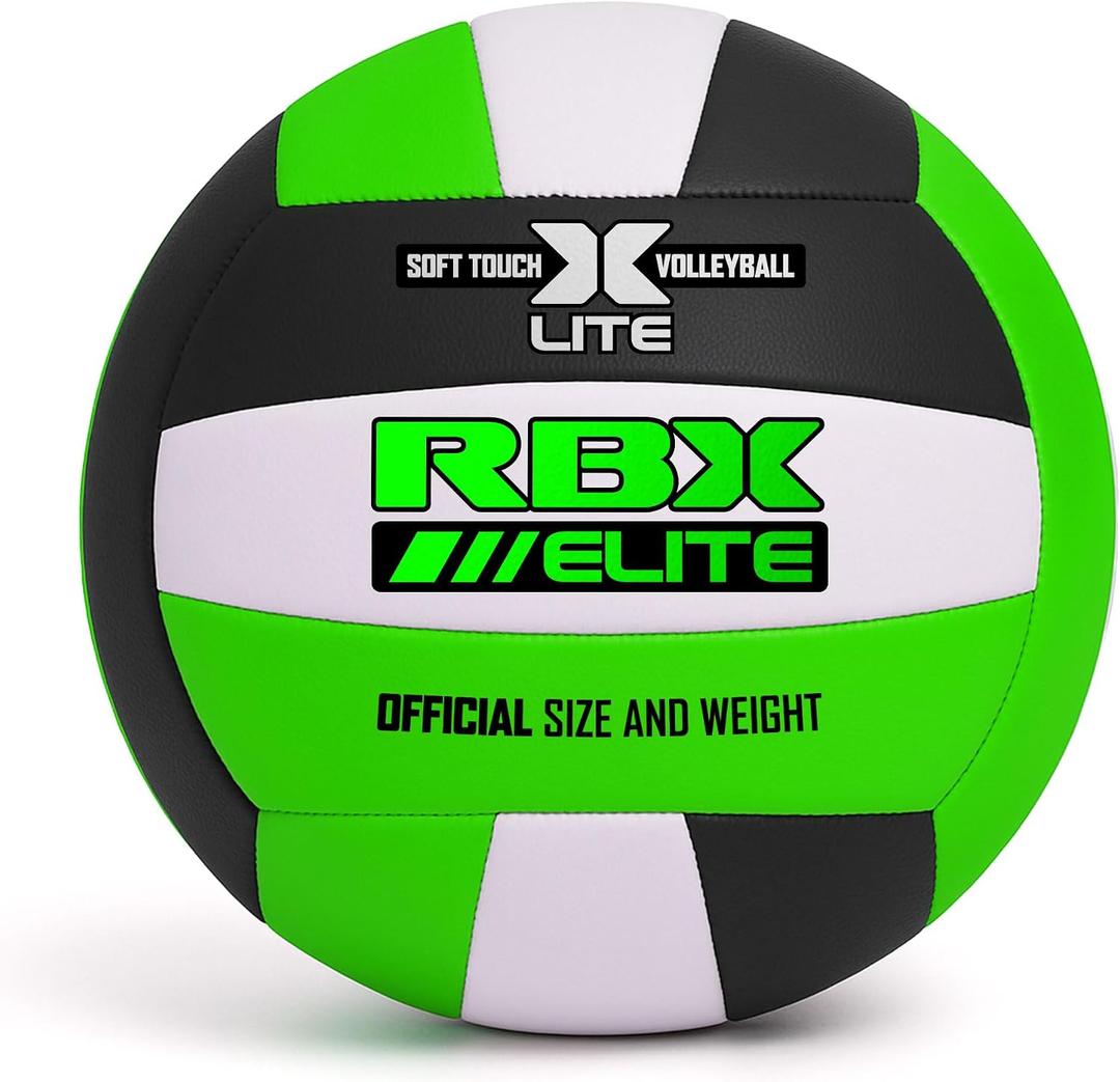 RBX Elite Performance Volleyball, Official Size 5, Soft Touch Cover, All Weather, Indoor/Outdoor