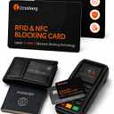2 x Safe RFID Blocking Card: 24/7 Credit Card Protection for Travel in Crowds
