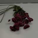 IPOPU Burgundy Silk Flowers 6PCS Fake Poppies Artificial Flowers for Veterans Day Floral Centerpieces, Tables, Wedding Decorations, Reception