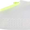 Women Men Rubber Shoes Cover Zippers Unisex Reusable Waterproof Shoes Covers White Non Slip Silicone Rain Covers Shoes
