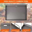 6787 Full Size Griddle for Weber Spirit I & II 300 Series Gas Grill | Carbon Steel Flat Top Grill Insert Replacement for Weber GS4 Spirit E/S310 E/S315 E/S320, Outdoor BBQ Accessories