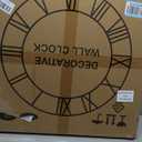 20" Silent Wall Clock – Adjustable Night Light, Battery Operated