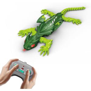 Wall Crawler Lizard, Rechargeable Remote Control Robot Kids Toys, Climbs up Walls, RC Robot Toys for Boys & Girls Ages 8 & Up Green