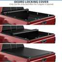oEdRo Soft Roll Up Truck Bed Tonneau Cover Compatible with 2016-2023 Toyota Tacoma (Excl. Trail), 5ft Bed with Track Rail System