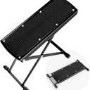 Foldable 6-Position Height Adjustable Pedicure & Manicure Foot Rest, Non-Slip Rubber Foot Stool for Comfortable Home Nail Care, Easy Toenail Trimming & Nail Art Foot Stool