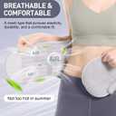 Breathable Back Brace for Women & Men - Comfortable Lower Back Pain Relief & Posture Corrector Support Belt to Relieve Pain and Improve Posture Gray, Small