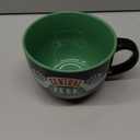 Silver Buffalo FRIENDS Central Perk Black Ceramic Mug Oversized for Coffee, Soup, 24 Ounces