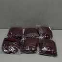 ManMengJi Spandex Folding Chair Covers, Burgundy Folding Chair Covers 6 PCS, Universal Fitted Chair Slipcovers for Wedding, Party, Banquet, Holidays, Celebration