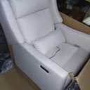 babyletto Kiwi Plus Electric Power Glider Recliner Nursery Chair w/USB Ports - Water & Stain Resistant Glider Rocking Chair for Nursery - GREENGUARD Gold Certified 270° Swivel Rocker Recliner - Cream