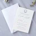 PONATIA 50 PCS/Pack A7 Envelopes, 5.25 x 7.25'' White Envelope, Perfect for 5 x 7 Wedding Invitation Cards, Christmas Gift Cards Envelopes, Acrylic Invitations, Photos