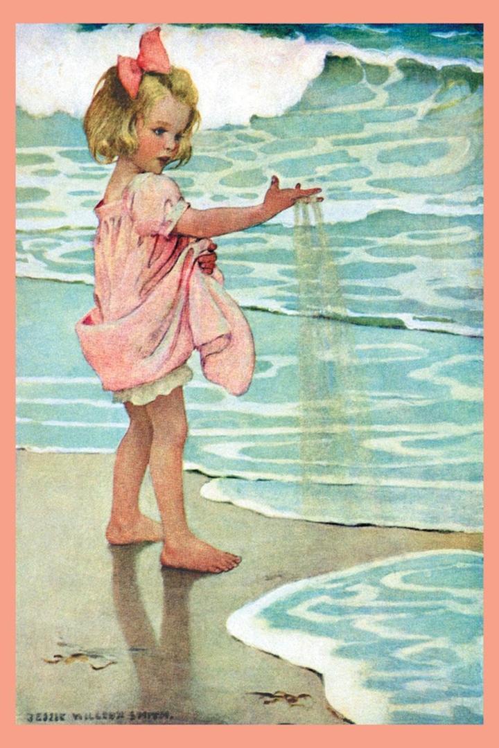 ART.COM Wall Art Print Little Drops by Jessie Willcox-Smith, 16" x 24"
