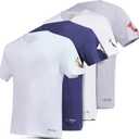 True Religion Mens Undershirts 4 Pack Lightweight Mens Undershirt, 100% Cotton (White, L)