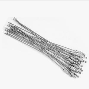 Stainless Steel Wire Keychains, Durable Cable Key Rings, Heavy Duty, 20 Pack, 5.9 Inch, Silver for Everyday Use