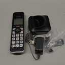 Panasonic Additional Cordless Phone Handset, Advanced Call Block, Compatible with KX-TGF94x and KX-TGF97x Series - KX-TGFA97B (Black with Silver Trim), Cordless, Additional Handset