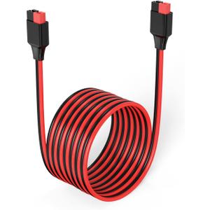 12AWG 20FT Anderson Extension Cable 2 6 10 20 35 50FT Solar Extension Cable Anderson Connector for Portable Power Station Solar Generator Solar Panel (20FT)