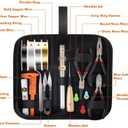 GoddenMene Adult Jewelry Making Supplies kit, Jewelry Making Materials and Tools, Including Jewelry Pliers, Wire, Necklace Chain, Discovery Items, Magnifying Glass and Storage Bag, Repair Assistant