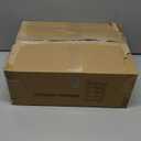 Buzowruil Canvas Wardrobe Portable Closet Wardrobe Clothes Storage with 6 Shelves and Hanging Rail,Non-Woven Fabric, Quick and Easy Assembly,Black (43in)