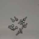 (12 Pieces) M12-1.25x35 Class 10.9 JIS Hex Flange Bolts Screws UNF Fine Full Threads Zinc Clear