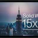 Frame Amo 15x30 Black Solid Wood Poster Frame, 1 inch Wide Border, Acrylic Face