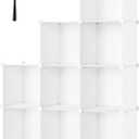 HOMIDEC 9 Cube Storage Organizer, Cubes Shelves for Living Room, Bedroom, White (Large)