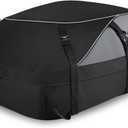 Sailnovo Car Rooftop Cargo Carrier Roof Bag, 20 Cubic feet Waterproof Roof Cargo Carrier fit car with/Without Luggage Rack - Vehicle Soft Shell Roof Cargo Box with Tie-Down Strap, Safety Hook