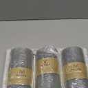 MOZEAL 3" x 6" Hand-Poured Unscented Candle,Dripless Pillar Candle Set of 3,Long Lasting Burning,Approx 120 Hours Burn Time,Rustic Country Style,for Wedding,Dinner,Christmas and Home Decor,Gray