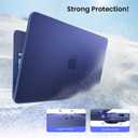 BlueSwan for MacBook Neo 13-inch Case 2026, True-to-Official Color, Precise Fit, Scratch-Resistant Matte Hard Shell Protective Laptop Cover for MacBook Neo A18 Pro A3404 & Keyboard Cover, Indigo Clear