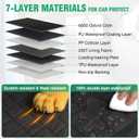 HOCHO Truck Dogs Seat Cover for Back Seat, Upgraded Hard Bottom +65% Space 400LBS Holding Dog Seat Cover Extender for Full Size Truck/SUV F150 Silverado RAM1500 GMC Tundra Titan