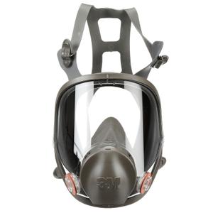 3M Full Facepiece Reusable Respirator 6800, NIOSH, Large Lens, ANSI High Impact Eye Protection, Silicone Face Seal, Four-Point Harness, Comfortable Fit, Painting, Dust, Chemicals, Medium