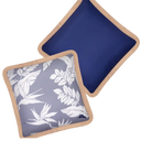 Tommy Bahama Pack of 2 Premium Water-Resistant 18" x 18" Indoor/Outdoor Decorative Pillows with Inserts – Perfect for Patio Furniture, Poolside, and Outdoor Lounging (Navy)