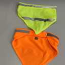2 Pack Reflective Dog Bandana for Night Safety - High Visibility Adjustable Dog Scarf in Orange/Yellow, Fits Small Medium Large Dogs(Yellow-Small, Orange-Medium)