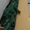 8 ft. Unlit Pencil Artificial Christmas Tree Slim Stand Green