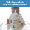 Dr. Browns Milestones 100% Silicone Baby Bottle Handles, Wide-Neck, Light Pink, Ecru, Black, 3 Pack, 4m+