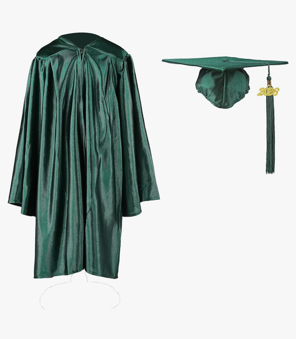 Shiny Kindergarten Graduation Cap and Gown Set 2025 36