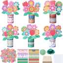 Glenmal Mother's Day Crafts 3D DIY Mother's Day Flower Pot Craft Large Paper Craft for Spring Handmade Project, Graduation, Anniversary, Birthday, Congratulations Home Decor