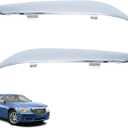 2PCS Front Bumper Molding Chrome Trim Left and Right Replacement for 2011 2012 2013 2014 300 P170123173603