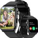 EZON Smart Watch for Kids Boys Girls,1.83" HD Kids Watch with Call Function,Games,Pedometer,Heart Rate,SpO2,Sleep & Stress Monitor, 120+ Sports Modes,Compatible with Android iOS (Black)