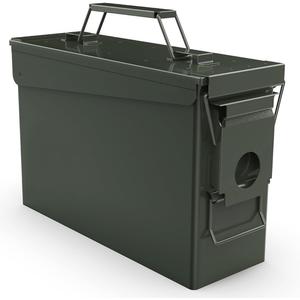 HARDROCK Metal Ammo Can, Ammo Box (30cal, Blackish green)