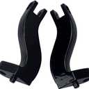 10mm Rear Passenger Footpeg Mounting Kit for Harley Touring Road King Road Glide Street Glide Electra Glide Models 1993-2025,Gloss Black