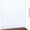 Acrylic Sign Holder 8.2 x 11.5 Inches Plastic Flyer Holder Acrylic Display Stand Table Menu Sign Tents A4 Brochure Stand Frames for Trade Show Wedding Office Event Decor 2 Pack
