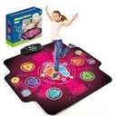 Electronic Dance mat for kids,Upgraded Light-up 6-Button Dancing Pad,Wireless Bluetooth toys,Birthday Christmax Musical Gifts for boys girls,Built-in Music Playmat,Ages 3 4 5 7 8 9 10 11 12+ Year Old