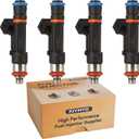 GM55565970 OE 1.4L Fuel Injectors,Compatible with/Chevy 1.4 Cruze Sonic Trax 2011 2012 2013 2014 2015 2016 2017,Compatible with/Buick Encore |1.4L Turbocharged| |4 Holes| |Set of 4|