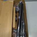 IFELS 2 Pack Heavy Duty Curtain Rods for Windows 48 to 84 Inch, 1 Inch Black Curtain Rods Set of 2 Pack for Outdoor, Farmhouse, Bedroom, Adjustable Easy Install Drapery Rod (A2,Black,30"-90"-2Pack)