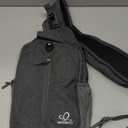 WATERFLY Crossbody Sling Backpack Sling Bag Travel Hiking Chest Bags Daypack (Dark gray)