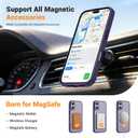 vnnink for iPhone 16 Plus Case Dark Purple | Compatible with Magsafe,Military Grade Drop Protection,Magnetic Matte Translucent Shockproof Phone Cover
