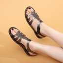 Toddler Sandals Jelly Shoes Girls Unisex Boy Flat Retro Slides Clear Kids Water Slippers Slingback Summer Beach Size 8 Adjustable Buckle Glitter Dress Soft