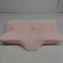 Cervical Neck Pillow for Neck Shoulder Pain Relief,Odorless Memory Foam Pillows & Soft Silk Cover,Side Sleepers and Neck Aches Sufferers,Neck Support Pillow for Adults Pink