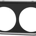 GlowShift Universal Black Dual Gauge Mounting Bracket Pod - Fits Any Make/Model - Mounts (2) 2-1/16" (52mm) Gauges Under The Vehicle's Dashboard