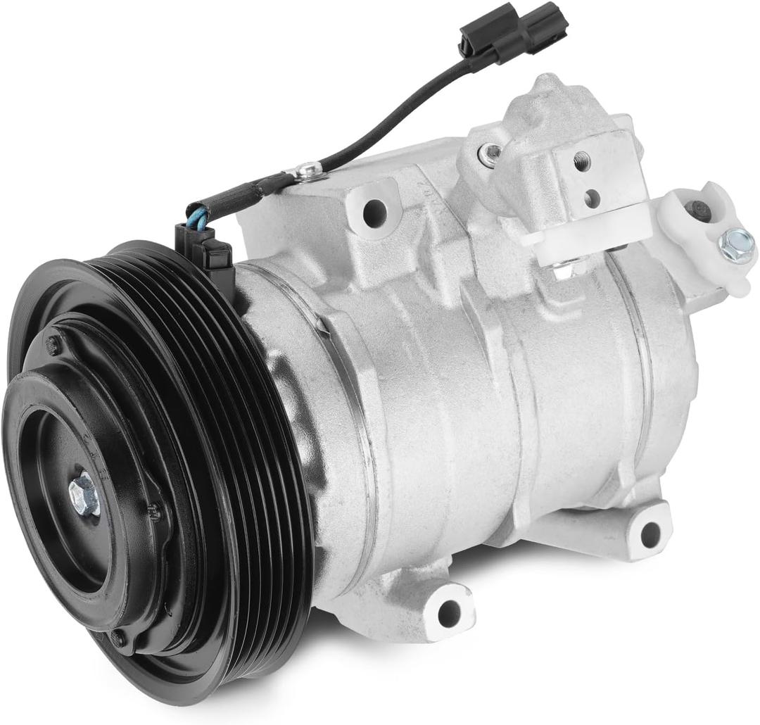 AC Compressor with Clutch with Clutch Compatible with Acura MDX 2007-2013, ZDX 2010-2013 & Honda Odyssey 2008-2017, Pilot 2008-2015, Ridgeline 2009-2014, w/One Plug